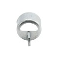 Chain Link 2 1/2" [2 3/8" OD] Half-Moon Combo Rail End Cup - End Rail (Pressed Steel) (Rail End Cups Caps)