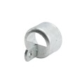 Chain Link 2 1/2" [2 3/8" OD] Half-Moon Combo Rail End Cup - End Rail (Pressed Steel) (Rail End Cups Caps)