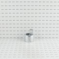 Chain Link 2 1/2" [2 3/8" OD] Half-Moon Combo Rail End Cup - End Rail (Pressed Steel) (Rail End Cups Caps)
