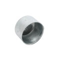 Chain Link 2 1/2" [2 3/8" OD] Half-Moon Combo Rail End Cup - End Rail (Pressed Steel) (Rail End Cups Caps)