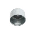 Chain Link 2 1/2" [2 3/8" OD] Half-Moon Combo Rail End Cup - End Rail (Pressed Steel) (Rail End Cups Caps)