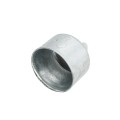 Chain Link 2 1/2" [2 3/8" OD] Half-Moon Combo Rail End Cup - End Rail (Pressed Steel) (Rail End Cups Caps)