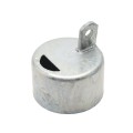 Chain Link 3 1/2" [3 1/2" OD] Offset Rail End Cup - End Rail (Pressed Steel)