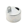 Chain Link 3 1/2" [3 1/2" OD] Offset Rail End Cup - End Rail (Pressed Steel)