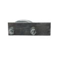Chain Link Slide Gate Stop Bracket for 2 1/2" [2 3/8" OD] Round Gate Frames (Hot Dip Galvanized Pressed Steel) (Cantilever/Slide Hardware)