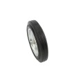 Chain Link 8" [7 1/2" OD] Solid Black Rubber Carrier Wheel for 5/8" Axle - Rut Runner (Steel)
