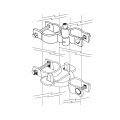 2" Self-Closing Gravity Hinge 2" [1 7/8" OD] Post x 1 3/8" [1 3/8" OD] Gate Frame Gravity Hinge For Chain Link Fence Swing Gates (Galvanized Pressed Steel)