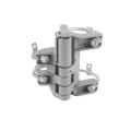 Self Closing Spring Gate Hinge Universal (1 3/8" / 1 5/8" / 1 7/8" Gate Frame) (2 3/8" / 2 7/8" Post) Grey Each 