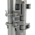 Self Closing Spring Gate Hinge Universal Installation (1 3/8" / 1 5/8" / 1 7/8" Gate Frame) (2 3/8" / 2 7/8" Post) Grey Each