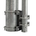 Self Closing Spring Gate Hinge Universal Installation (1 3/8" / 1 5/8" / 1 7/8" Gate Frame) (2 3/8" / 2 7/8" Post) Grey Each
