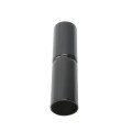 Chain Link 1 3/8" x 6" Black Top Rail Fence Sleeve (Pressed Steel)