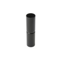Chain Link 1 3/8" x 6" Black Top Rail Fence Sleeve (Pressed Steel)