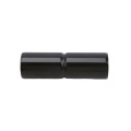 Chain Link 1 5/8" x 6" Black Top Rail Fence Sleeve (Pressed Steel)