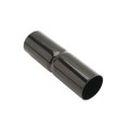 Chain Link 1 5/8" x 6" Black Top Rail Fence Sleeve (Pressed Steel)
