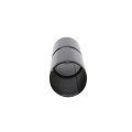 Chain Link 1 5/8" x 6" Black Top Rail Fence Sleeve (Pressed Steel)