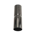 Chain Link 1 5/8" x 6" Black Top Rail Fence Sleeve (Pressed Steel)