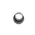 Chain Link 1 5/8" x 6" Black Top Rail Fence Sleeve (Pressed Steel)