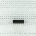 Chain Link 1 5/8" x 6" Black Top Rail Fence Sleeve (Pressed Steel)