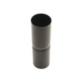 Chain Link 1 5/8" x 6" Black Top Rail Fence Sleeve (Pressed Steel)