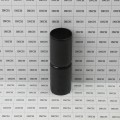 Chain Link 1 5/8" x 6" Black Top Rail Fence Sleeve (Pressed Steel)