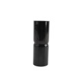 Chain Link 2"[1 7/8" OD] x 6" Black Top Rail Fence Sleeve (Powder Coated Black Hot Dip Galvanized Steel)
