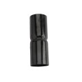 Chain Link 2"[1 7/8" OD] x 6" Black Top Rail Fence Sleeve (Powder Coated Black Hot Dip Galvanized Steel)