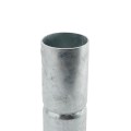 Chain Link 3" (2 7/8" OD) x 10" Extra Heavy-Duty Top Rail Fence Sleeve (Galvanized Pressed Steel) (Sleeves)
