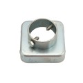 Vinyl Fence Steel No Dig Donuts for 4" x 4" Vinyl Posts and 2" (1 7/8" OD) Pipe 