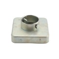 Vinyl Fence Steel No Dig Donuts for 5" x 5" Vinyl Posts and 2" (1 7/8" OD) Pipe (Default)