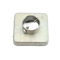 Vinyl Fence Steel No Dig Donuts for 5" x 5" Vinyl Posts and 2" (1 7/8" OD) Pipe (Default)
