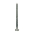 Chain Link Fence 2" x 2" Square Sign Post Floor Anchor Flange (Galvanized Steel)