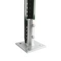 Chain Link Fence U Channel Sign Post Floor Anchor Flange (1.12 or 2 LB Posts) (Galvanized Steel)