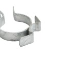 Chain Link 2 1/2" [2 3/8" OD] Clamp-On Post Keeper Bracket (Hot Dip Galvanized) (Latch)