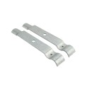 Chain Link Fence Single Wheel Carrier Bracket 1 5/8" x 6" - Heavy Duty HDG (Bracket Only - Wheel Shown As Example)