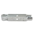 Chain Link Fence Single Wheel Carrier Bracket 1 5/8" x 8" - Heavy Duty HDG (Bracket Only) (Default)