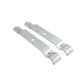 Chain Link Fence Single Wheel Carrier Bracket 1 5/8" x 8" - Heavy Duty HDG (Bracket Only) (Default)