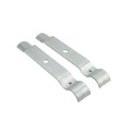 Chain Link Fence Single Wheel Carrier Bracket 2" [1 7/8" OD] x 6" - Heavy Duty HDG (Bracket Only)