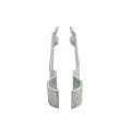 Chain Link Fence Single Wheel Carrier Bracket 2" [1 7/8" OD] x 6" - Heavy Duty HDG (Bracket Only)