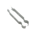 Chain Link Fence Single Wheel Carrier Bracket 2" [1 7/8" OD] x 6" - Heavy Duty HDG (Bracket Only)