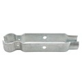 Chain Link Fence Single Wheel Carrier Bracket 1 7/8" x 8" - Heavy Duty HDG (Bracket Only - Wheel Shown As Example)