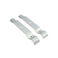 Chain Link Fence Single Wheel Carrier Bracket 1 7/8" x 8" - Heavy Duty HDG (Bracket Only - Wheel Shown As Example)