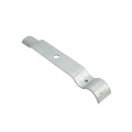 Chain Link Fence Single Wheel Carrier Bracket 1 7/8" x 8" - Heavy Duty HDG (Bracket Only - Wheel Shown As Example)