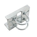 Chain Link 3 1/2" (3 1/2" OD) Round Heavy-Duty Truck Bracket For Sliding Gates - Trolley Hanger Bracket (Galvanized Pressed Steel) - TB312R (Default)