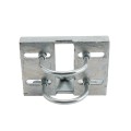 Chain Link 3 1/2" (3 1/2" OD) Round Heavy-Duty Truck Bracket For Sliding Gates - Trolley Hanger Bracket (Galvanized Pressed Steel) - TB312R (Default)