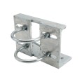 Chain Link 3 1/2" (3 1/2" OD) Round Heavy-Duty Truck Bracket For Sliding Gates - Trolley Hanger Bracket (Galvanized Pressed Steel) - TB312R (Default)