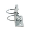 Chain Link 3 1/2" (3 1/2" OD) Round Heavy-Duty Truck Bracket For Sliding Gates - Trolley Hanger Bracket (Galvanized Pressed Steel) - TB312R (Default)