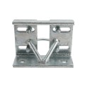 Chain Link 3 1/2" (3 1/2" OD) Round Heavy-Duty Truck Bracket For Sliding Gates - Trolley Hanger Bracket (Galvanized Pressed Steel) - TB312R (Default)