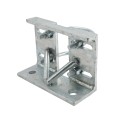 Chain Link 3 1/2" (3 1/2" OD) Round Heavy-Duty Truck Bracket For Sliding Gates - Trolley Hanger Bracket (Galvanized Pressed Steel) - TB312R (Default)