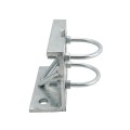 Chain Link 3 1/2" (3 1/2" OD) Round Heavy-Duty Truck Bracket For Sliding Gates - Trolley Hanger Bracket (Galvanized Pressed Steel) - TB312R (Default)