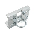 Chain Link 3" [2 7/8" OD] Round Heavy-Duty Truck Bracket For Sliding Gates - Trolley Hanger Bracket (Galvanized Pressed Steel) - TB3R (Default)